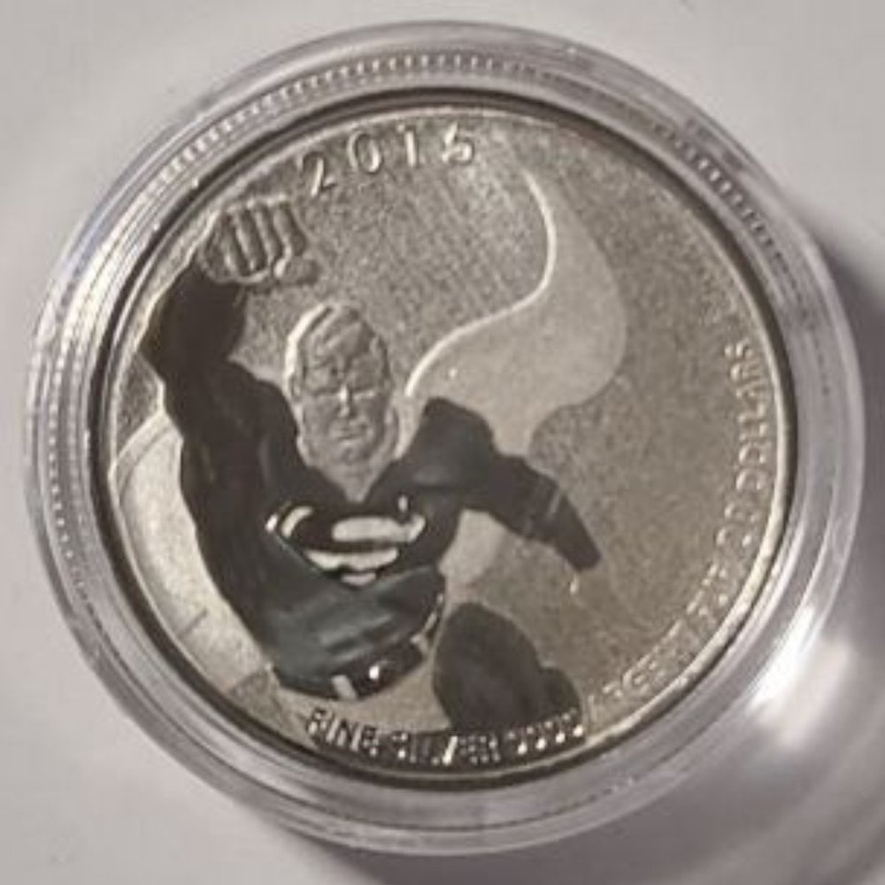 2015 $20 Fine Silver 99.99% Coin Superman Authentic Royal Canadian Mint